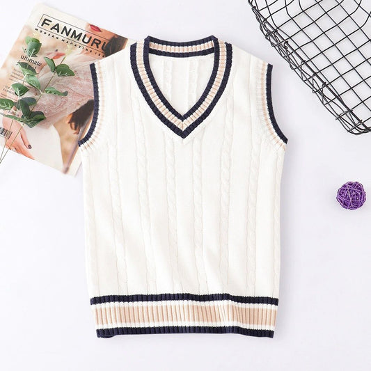 V-Neck Knit Sweater